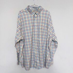 Duluth Trading Co Red and Yellow Casual Button Down Shirt Sz 4XL